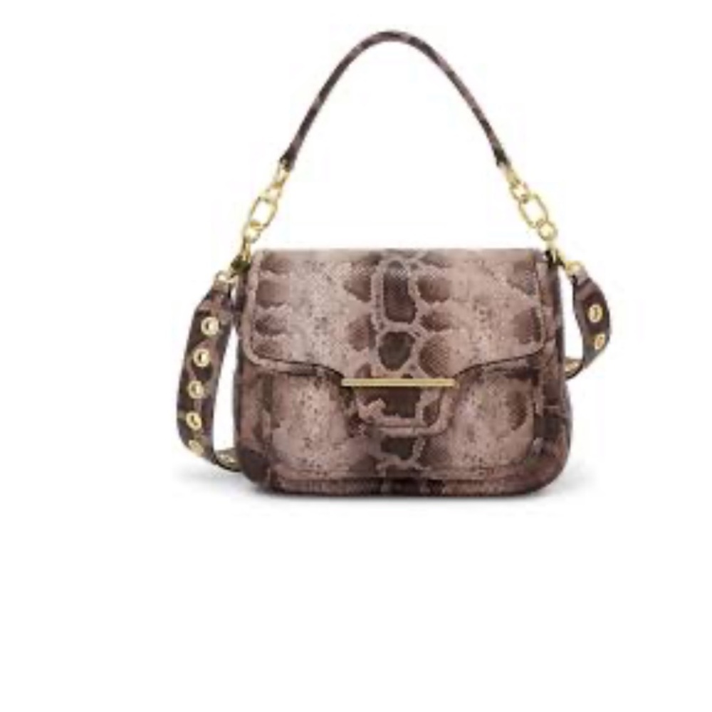 NWT HENRI BENDEL HASP SNAKE SHOULDER BAG w/Tassel